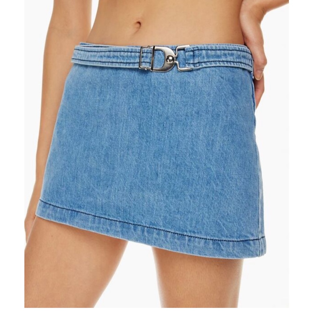 EB denim Wrap Mini Skirt in Daphne
EB Denim